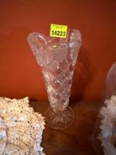 Crystal glass vase