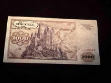 German 1000 Deutsche Mark banknote