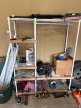 Wire shelves Only, items on shelf and under the shelf are not included, bring help to move