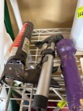 Antifreeze weatherstripping, cocking gun, flashlight, air pump