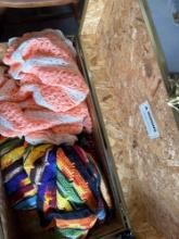 suitcase and blankets