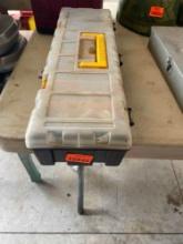 small case with electrical plug and screws