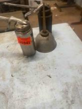 Vintage oil cans