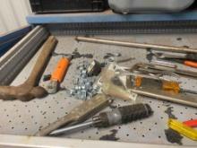 Items in drawer, Misc hardware tools, charging cords, cable and more