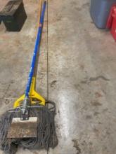 Industrial mop and a scraper