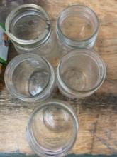 5 mason jars