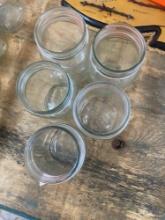 5 mason jars