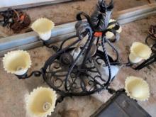 Chandelier wrought iron