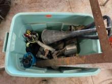speed square, funnel, Paint canister, shovel and more