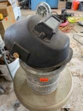 Welding hood and a minnow bucket