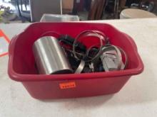 Hose clamps, gears, brackets, and other items