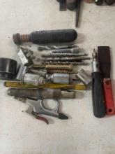 Drill bits, screwdriver, air tool, putty knife, allen wrench and more