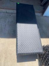 Black Diamond plate Truck bed toolbox *BUYER IS RESPONSIBLE FOR LOADING*