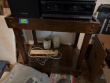 End table, 26 x 16 x 28 inches, Items on table are not included
