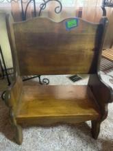 Toddler size wooden bench