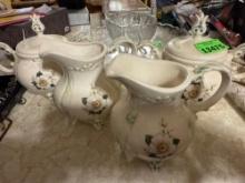creamers and sugar bowls
