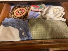 Drawer with hand towels and hot pads