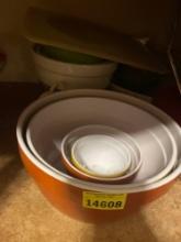 Plastic dishes and glass dishes and more