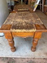 Decorative wicker wood stools
