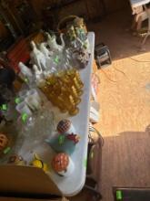 white table only items not included