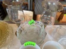candle holder and dishes