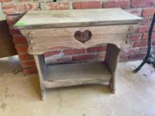 Small wooden table