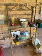 metal shelf only items not included