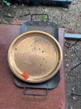 metal plate and pan