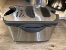 Popcorn cooker, grill, foil pans, ice cream maker