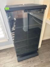wooden black shelf