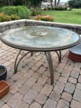 Glass table, no chairs bring help to move