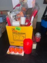Box of various candles