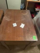 Vintage wood sewing table