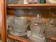Crystal serving dishes