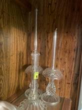 Crystal candle holders