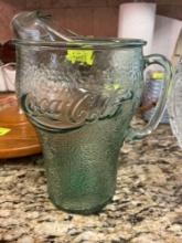 Coca Cola glass pitcher