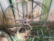 Large wagon wheel