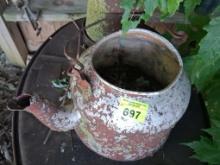 Metal water pitcher