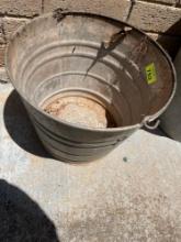 Galvanized steel bucket