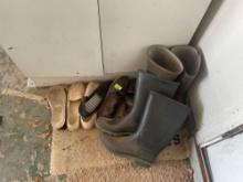 Womens shoes and rubber boots