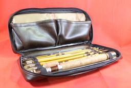 Wright & McGill Trailmaster 6 piece #7 fly rod in zippered leather case. Like new.