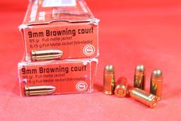 Two boxes of GECO 380 Auto 95 gr FMJ. New, count 100.