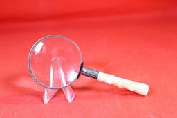 Antique letter opener and magnifying glass