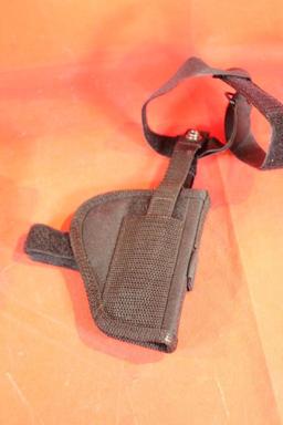 Two black nylon holsters. One right handed belt and one ankle holster. Like new.
