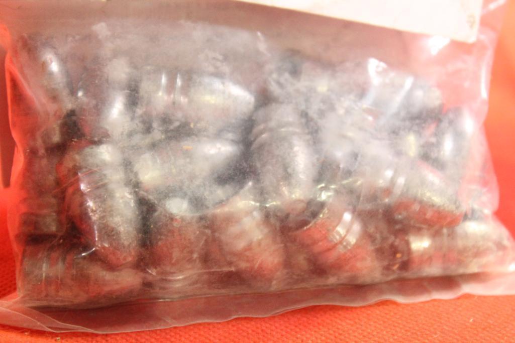 Bag of 58 cal Minie 530 gr Lead. New, count 25.