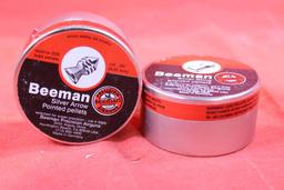 Two cans of Beeman 25 cal pellets. New.