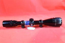 Bushnell Sportview 4-12x40 duplex rifle scope with rail mount rings. Like new.