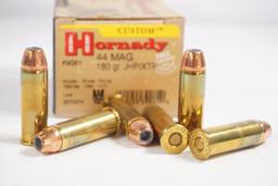 One box of Hornady 44 Mag 180 gr, JHP 20 count