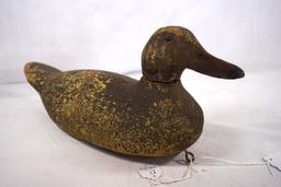 One wooden Duck decoy with movable head