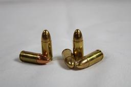 Two boxes of 9mm. One Blazer 124gr FMJ, count 50 and one Federal 115gr FMJ RN, count 49.